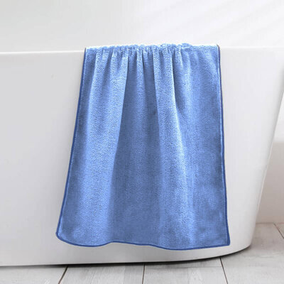 Ręcznik kąpielowy MIKRO błękitny z mikrofibry 50x100 szybkoschnący