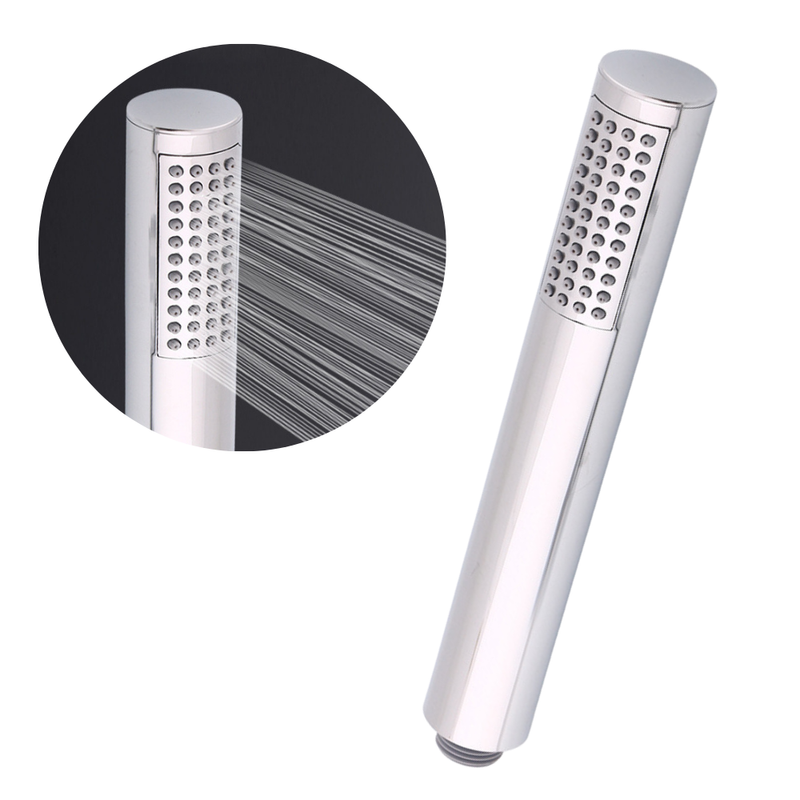 Słuchawka prysznicowa stalowa chrom prosta zaokrąglona HUGO