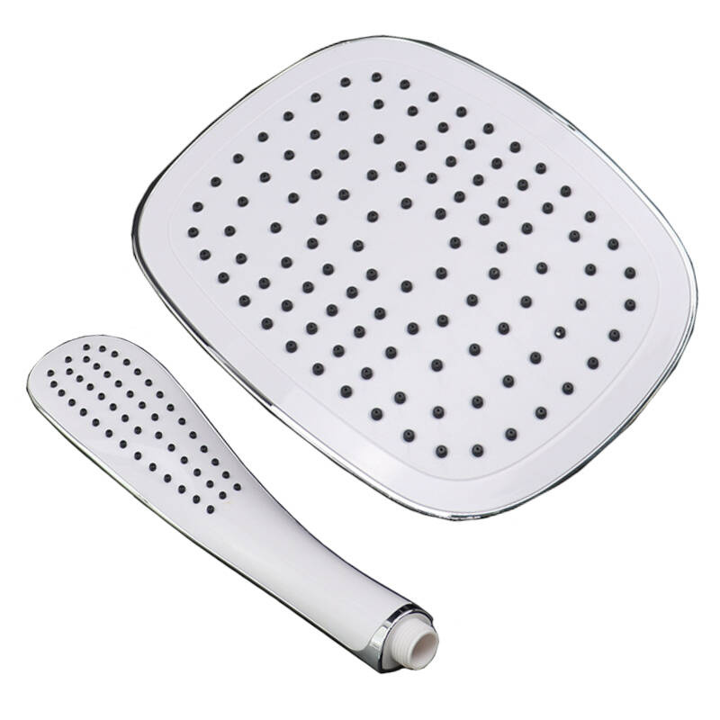 Zestaw prysznicowy deszczownica + słuchawka OPAL white