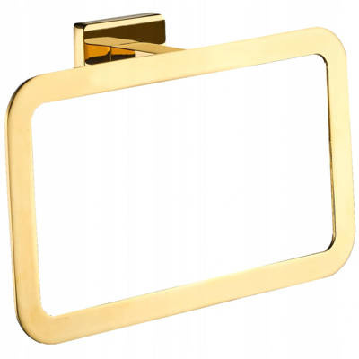 Wieszak na ręczniki łazienkowy złoty ścienny FORB