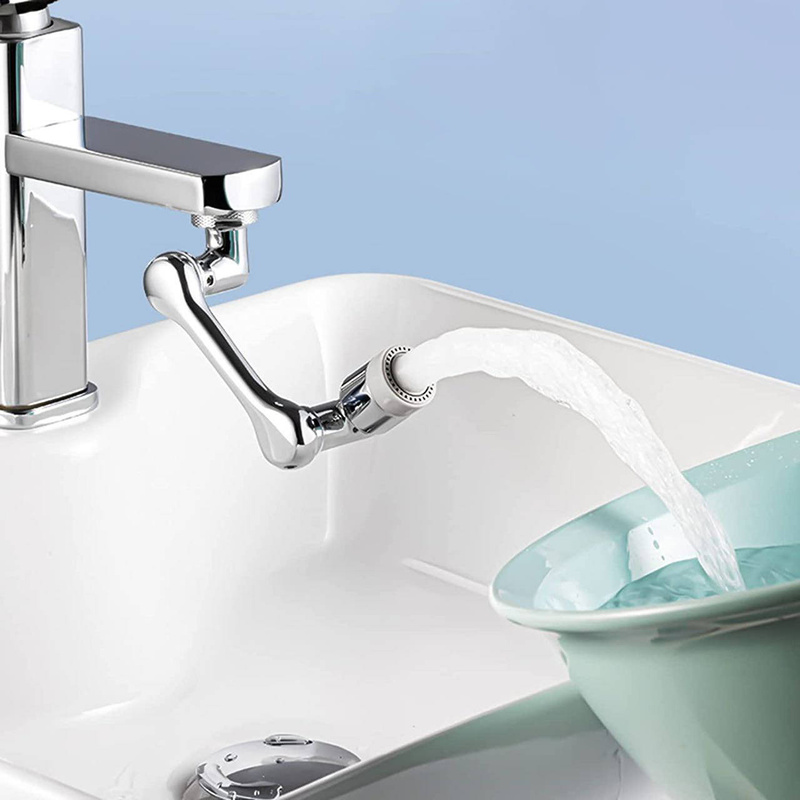 Perlator mosiężny przedłużka do kranu obrotowa 1080° 2-funkcyjna