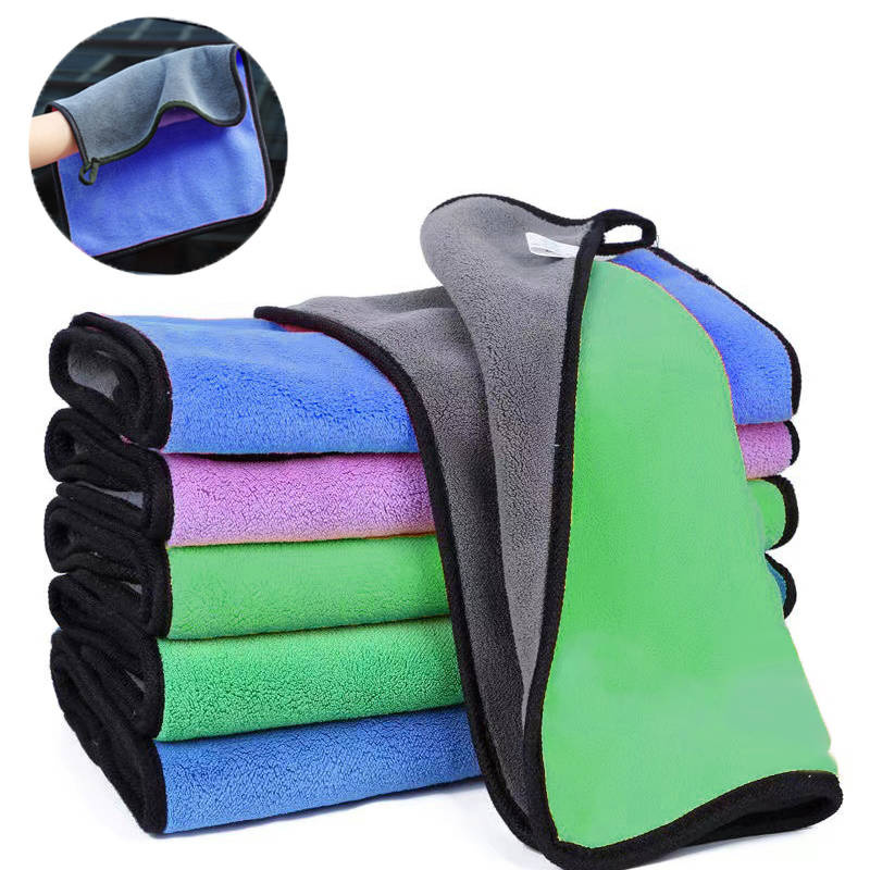 Ścierka z mikrofibry zielona do osuszania 40x30