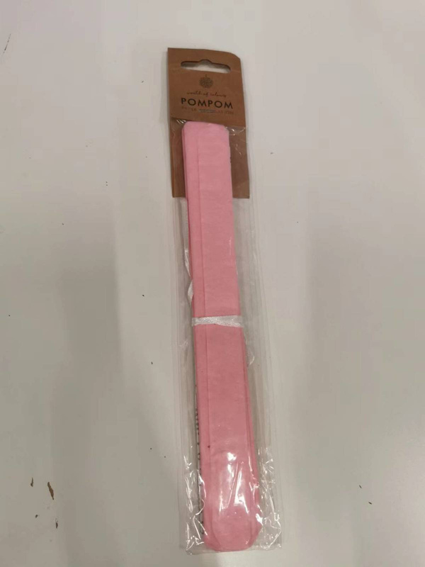 Pompon bibułowy 25cm pastelowy różowy