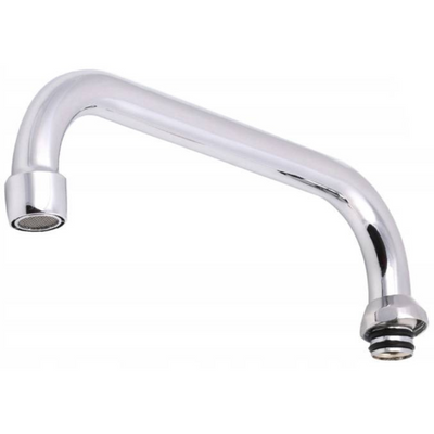 Wymienna wylewka do baterii ściennej kuchennej łazienkowej kranu zamienna obrotowa krótka rurowa C 3/4" 17 cm