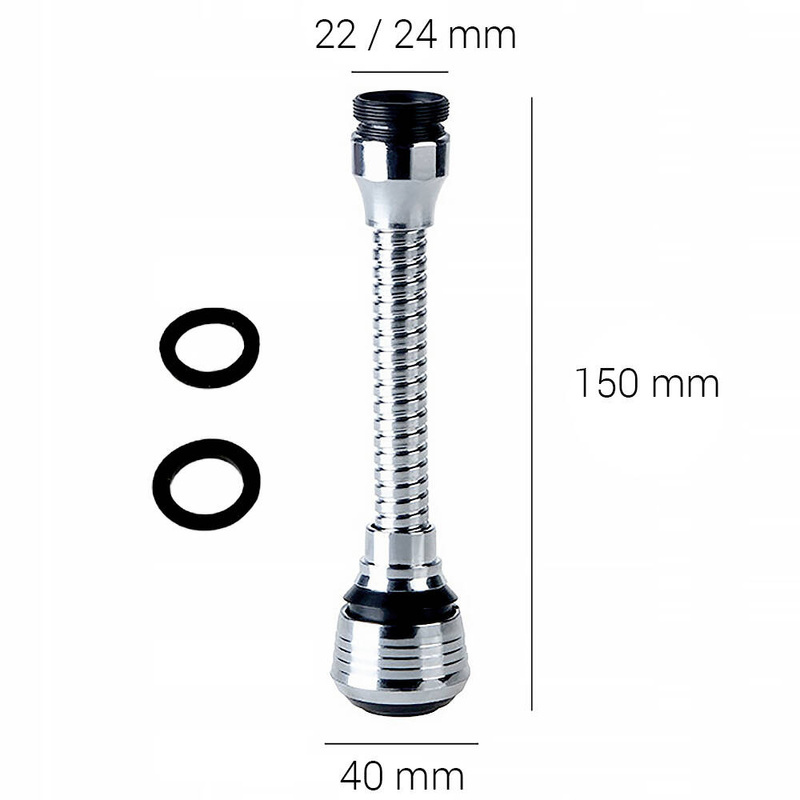 Perlator do baterii FLEX dwufunkcyjny giętki elastyczny