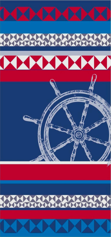 Ręcznik plażowy szybkoschnący z mikrofibry 70x140 CAPTAIN