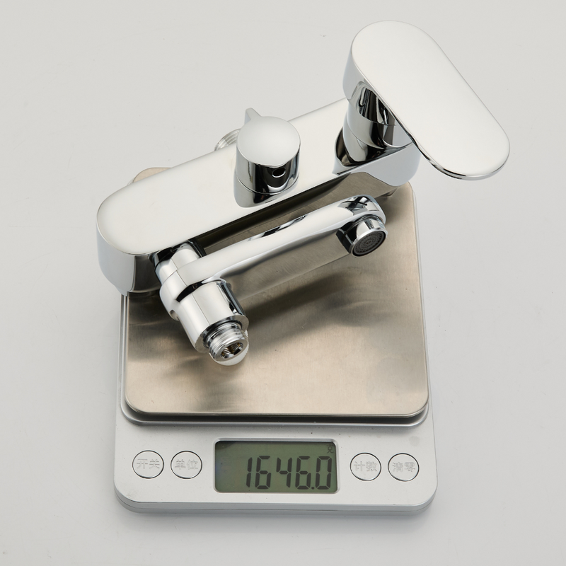 Zestaw natryskowy kolumna prysznicowa srebrna + bateria wannowo-prysznicowa, słuchawka 3-funkcyjna BOSS CHROM