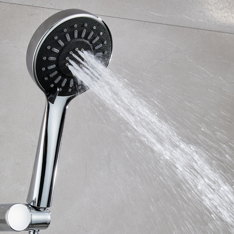 Słuchawka prysznicowa natryskowa 3-funkcyjna SKIN chrom czarny