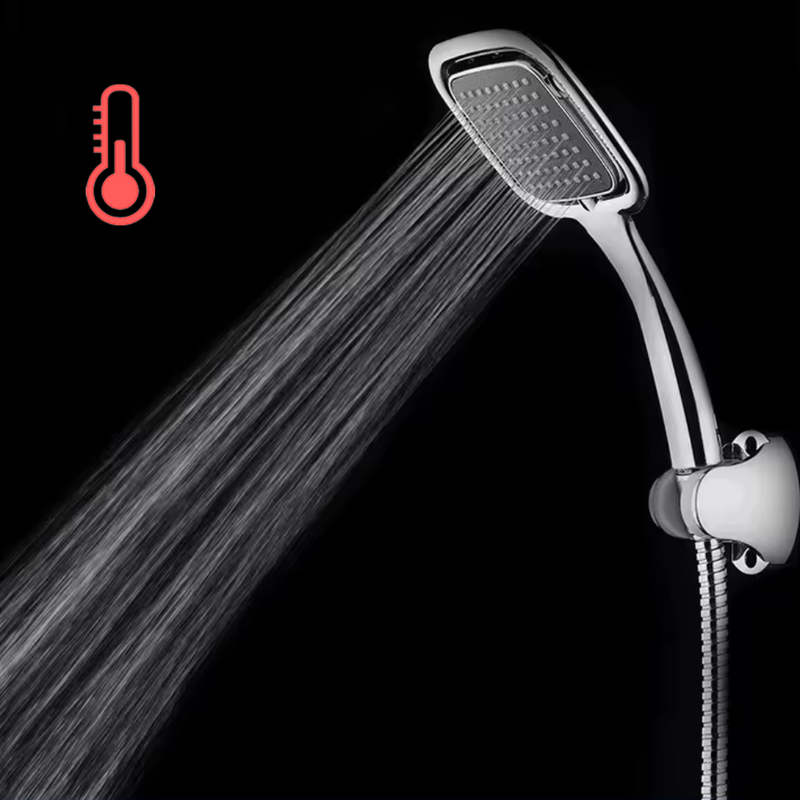 Zestaw prysznicowy deszczownica + słuchawka HESTIA black