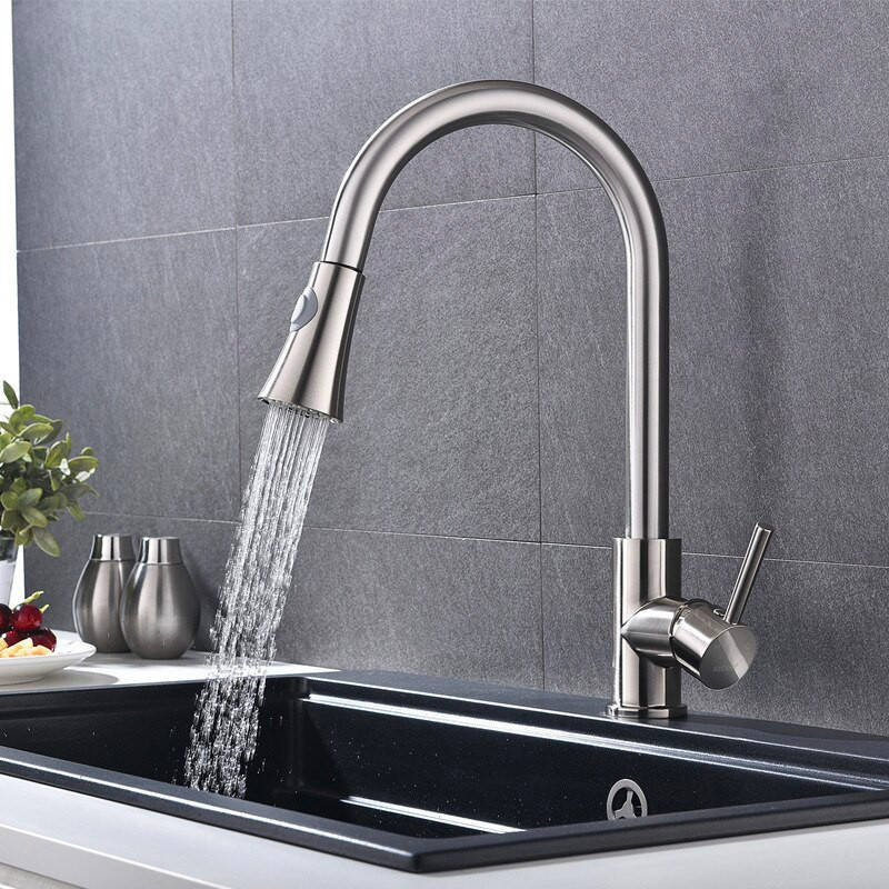 Bateria kuchenna wyciągana wylewka TUBO INOX