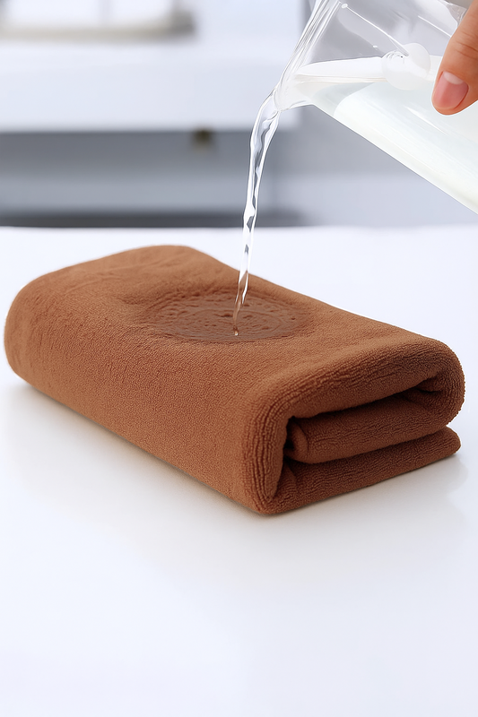 Ręcznik kąpielowy MIKRO jasny brązowy z mikrofibry 70x140 szybkoschnący