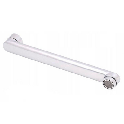 Wymienna wylewka do baterii ściennej kuchennej łazienkowej kranu zamienna obrotowa płaska L 3/4" 22 cm