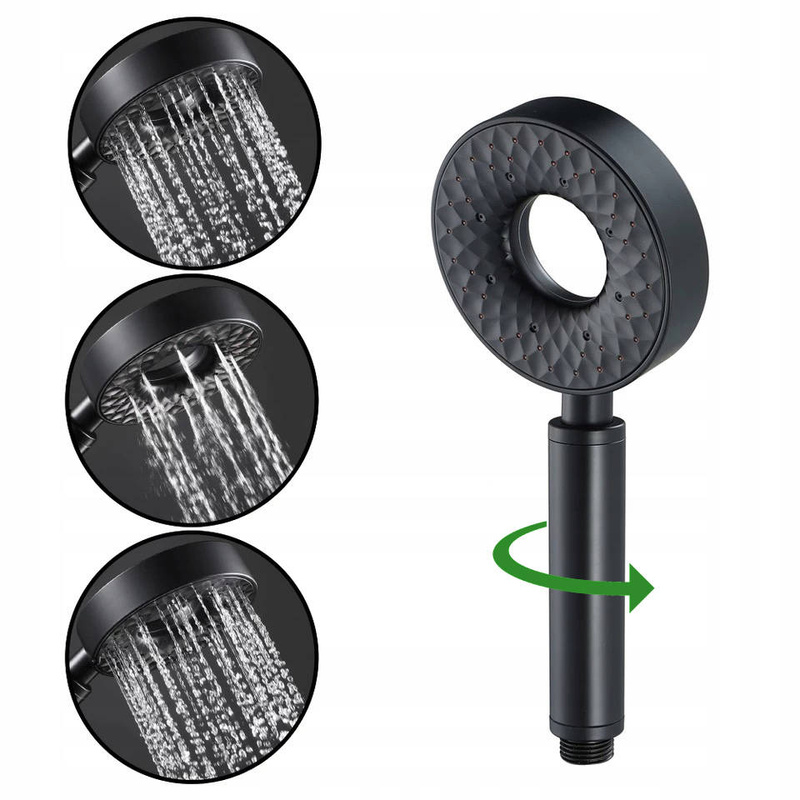 Słuchawka prysznicowa FOX czarna