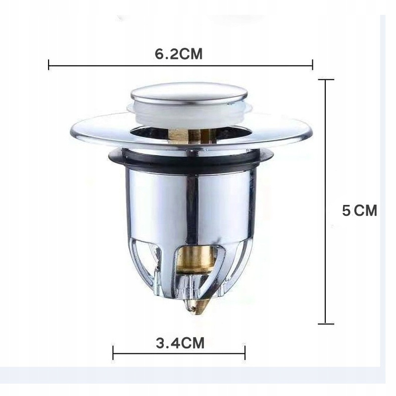 Uniwersalny korek do umywalek filtr odpływowy