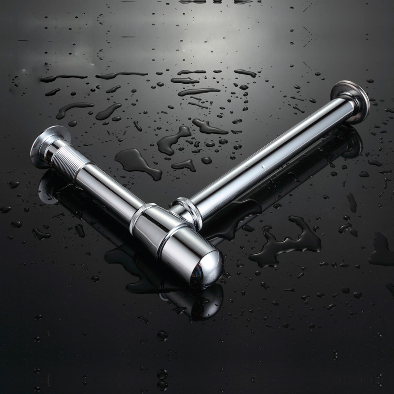 Syfon do umywalki stalowy chromowany butelka