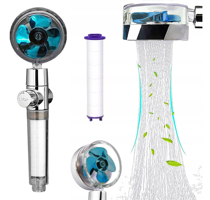 Zestaw prysznicowy TURBO niebieski