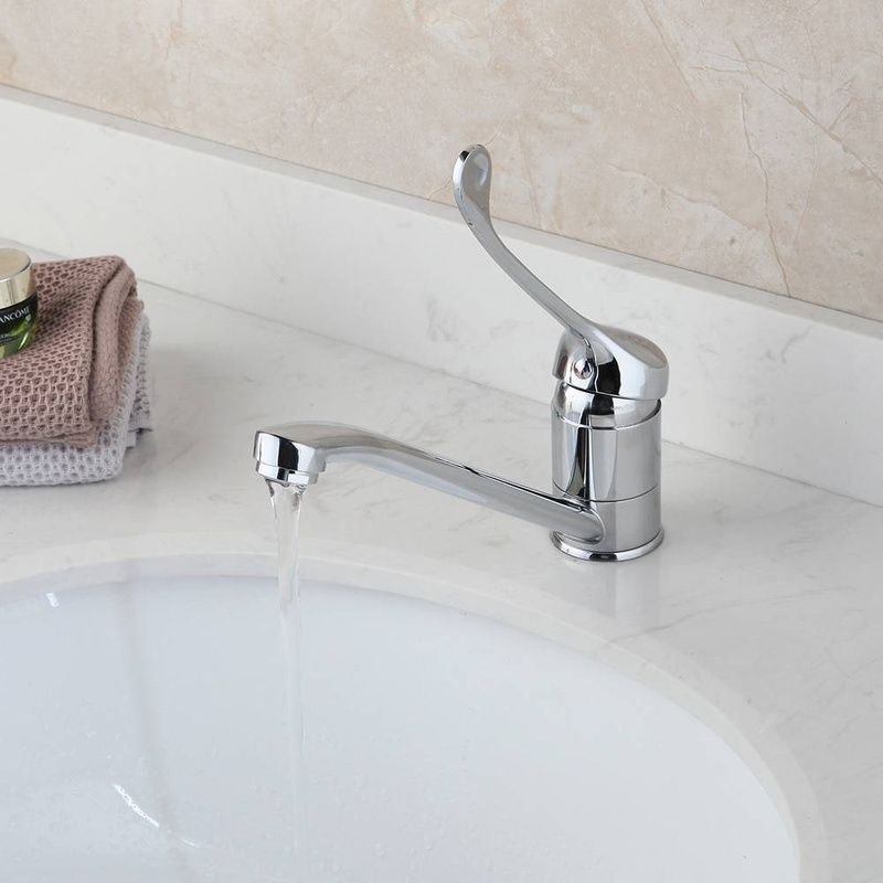 Bateria umywalkowa obrotowa lekarska medyczna łokciowa stojąca MEDYK chrom