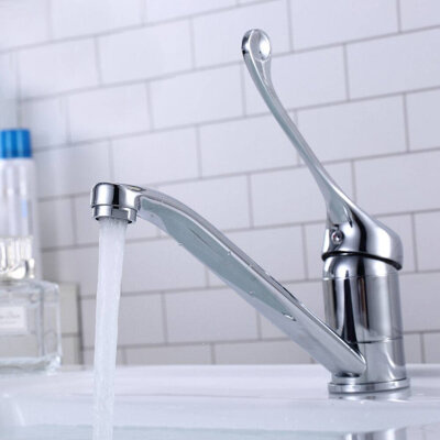 Bateria umywalkowa obrotowa lekarska medyczna łokciowa stojąca MEDYK chrom