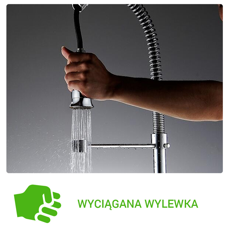 Bateria kuchenna PANAMA z wyciąganym wężem