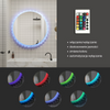 Lustro podświetlane LED 70 cm okrągłe H-2061 z ozdobną podświetlaną ramą RGB