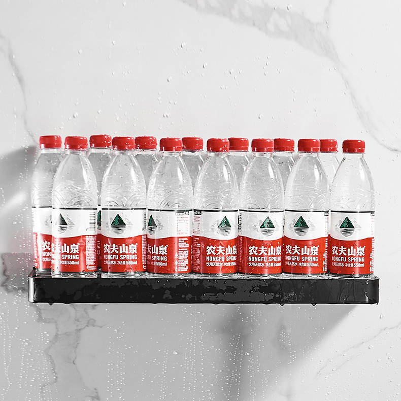 Półka łazienkowa wisząca czarna LOFT 50cm