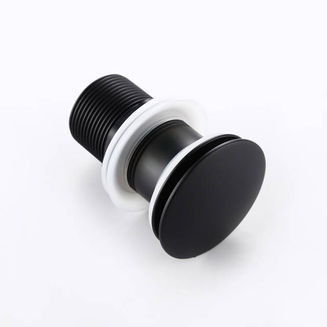 Syfon elastyczny + korek czarny bez przelewu