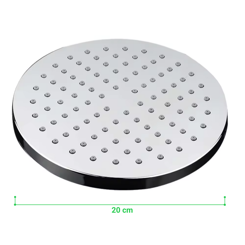 Deszczownica prysznicowa okrągła 20 cm obrotowa regulowana