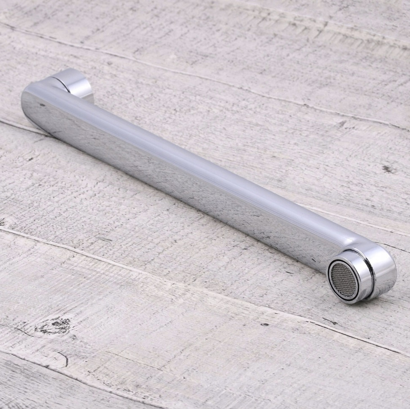 Wymienna wylewka do baterii ściennej kuchennej łazienkowej kranu zamienna obrotowa długa płaska L 3/4" 30 cm