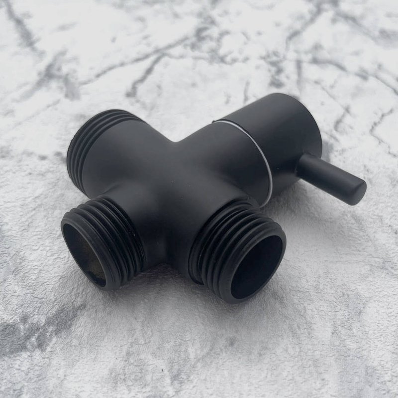 Zawór przełącznik czarny kolumny deszczownica 1/2x1/2x3/4