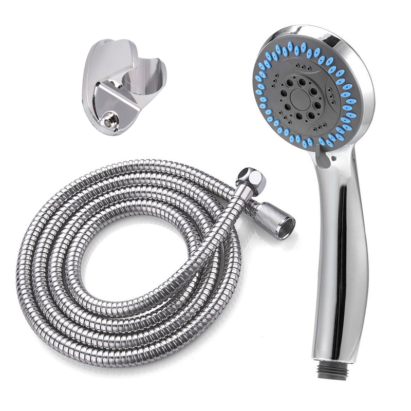 Zestaw natryskowy prysznicowy szaro niebieski