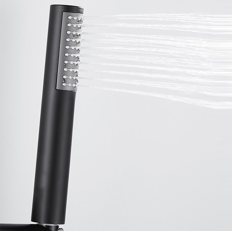 Bateria wannowa prysznicowa obrotowa HUGO BLACK