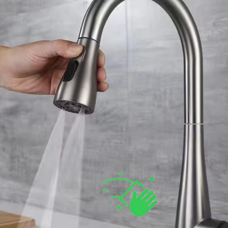 Bateria kuchenna z wyciąganą wylewką LANA GRAY szara