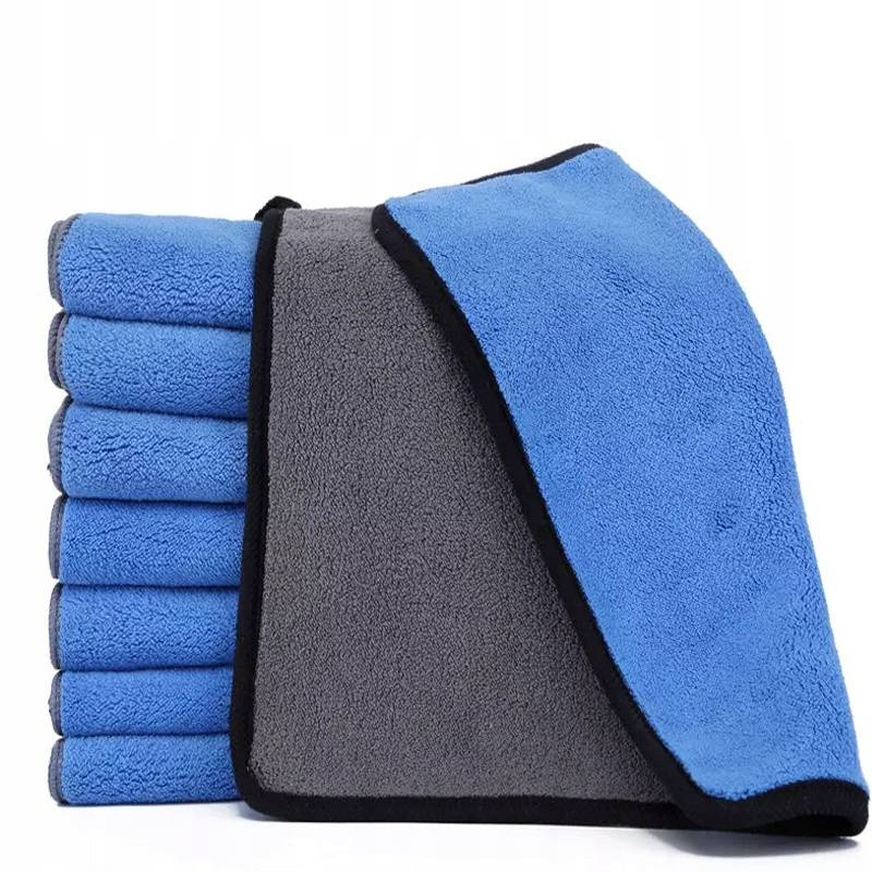 Ścierka z mikrofibry niebieska do osuszania 40x30