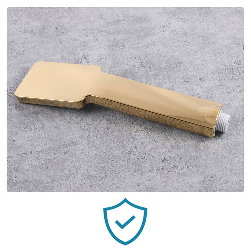 Bateria wannowa stojąca 3-otworowa złota BANG