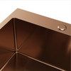 Zlewozmywak stalowy 50x50 miedziany rose gold + syfon GRATIS