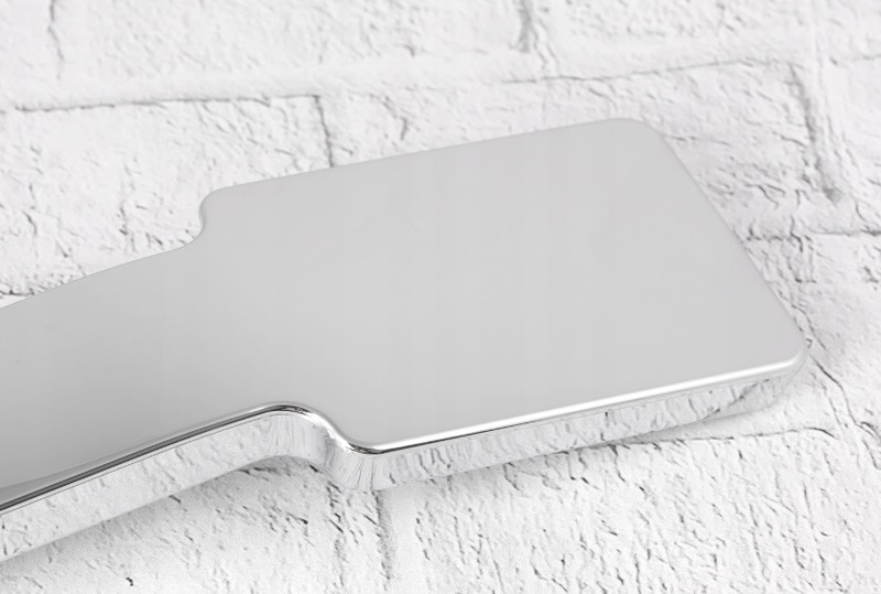 Bateria wannowa kwadratowa ścienna mosiądz zestaw