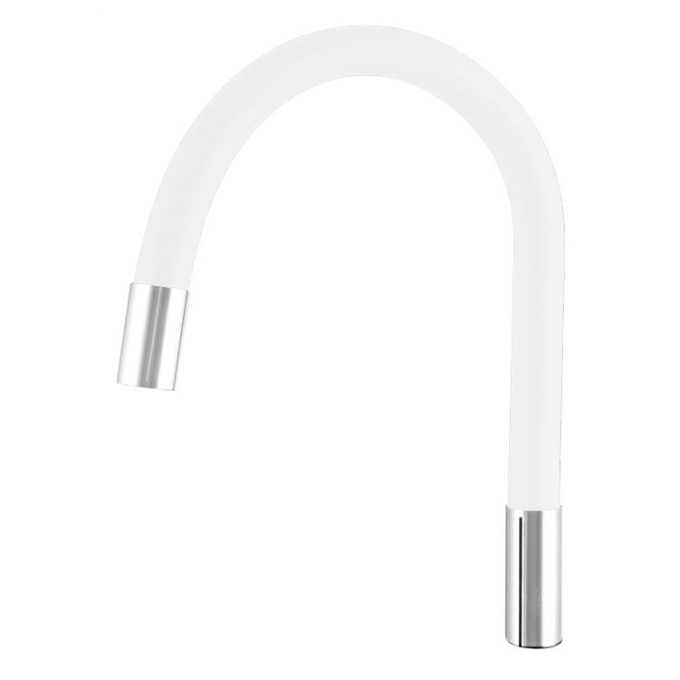 Wylewka do baterii kuchennej giętka flex biała 3/4