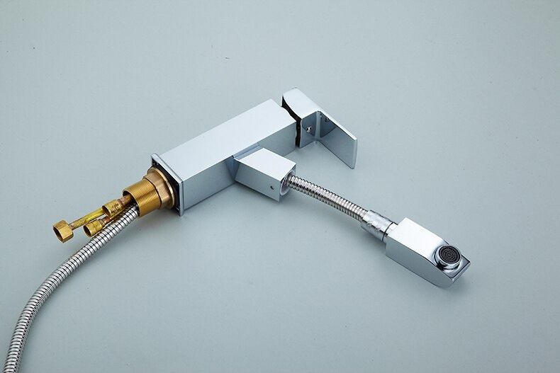 Bateria umywalkowa z wyciąganą wylewką kran BANG