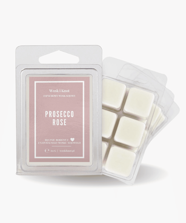 Wosk zapachowy sojowy do kominka Prosecco Rose
