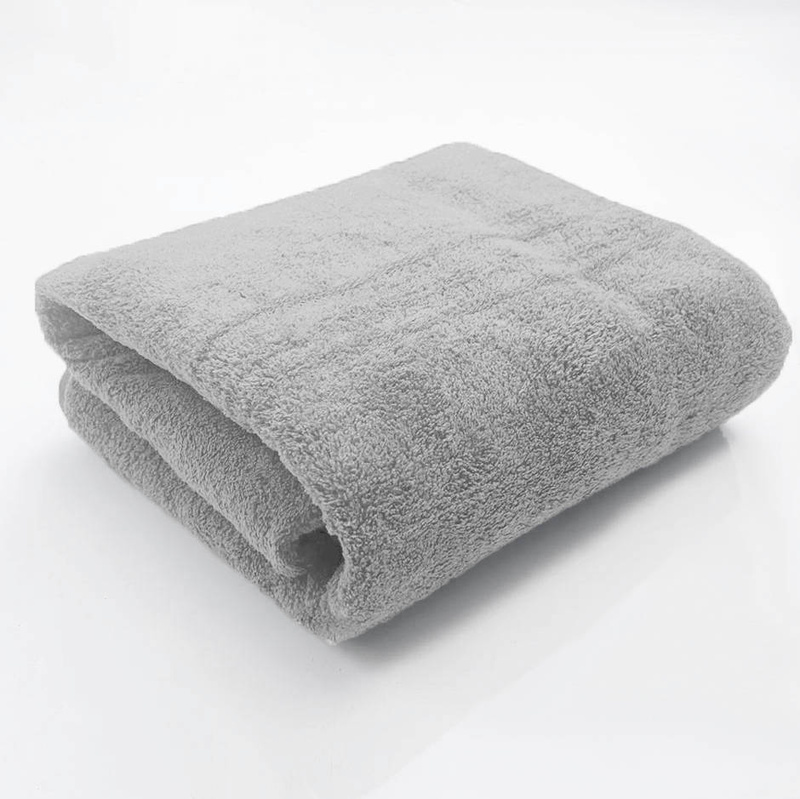 Ręcznik kąpielowy MIKRO jasny szary z mikrofibry 50x100 szybkoschnący