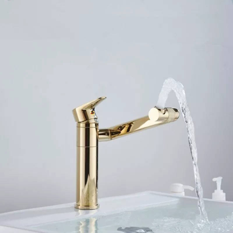 Bateria umywalkowa złota ruchoma obrotowa SOLDIER GOLD