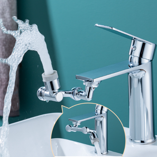 Perlator mosiężny przedłużka do kranu obrotowa 1080° 2-funkcyjna