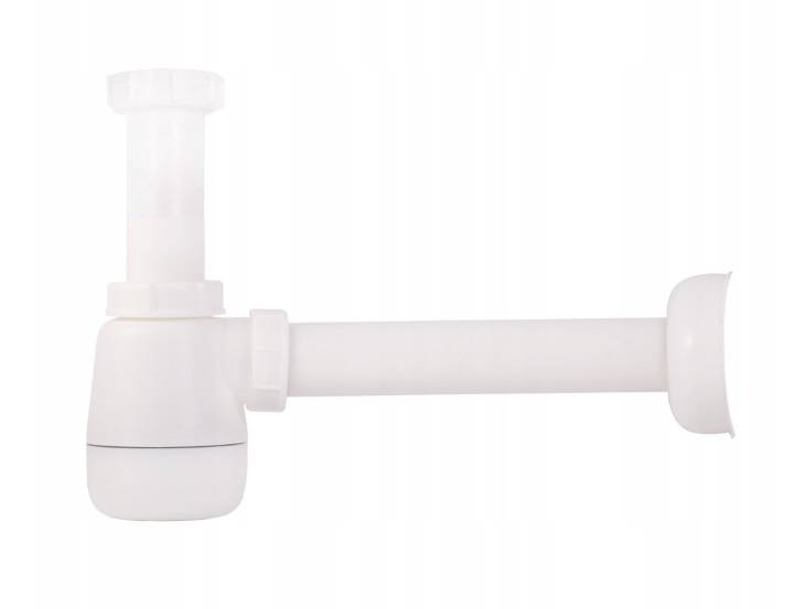 Syfon PVC i korek do umywalki z przelewem i sitkiem