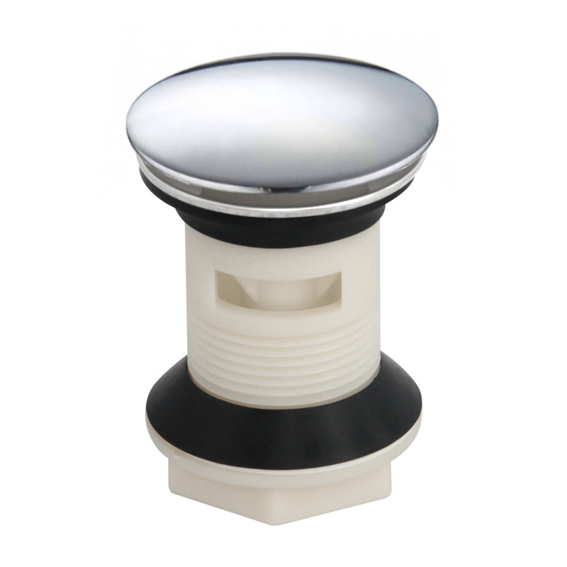 Korek umywalkowy CLICK-CLACK ABS duży z przelewem