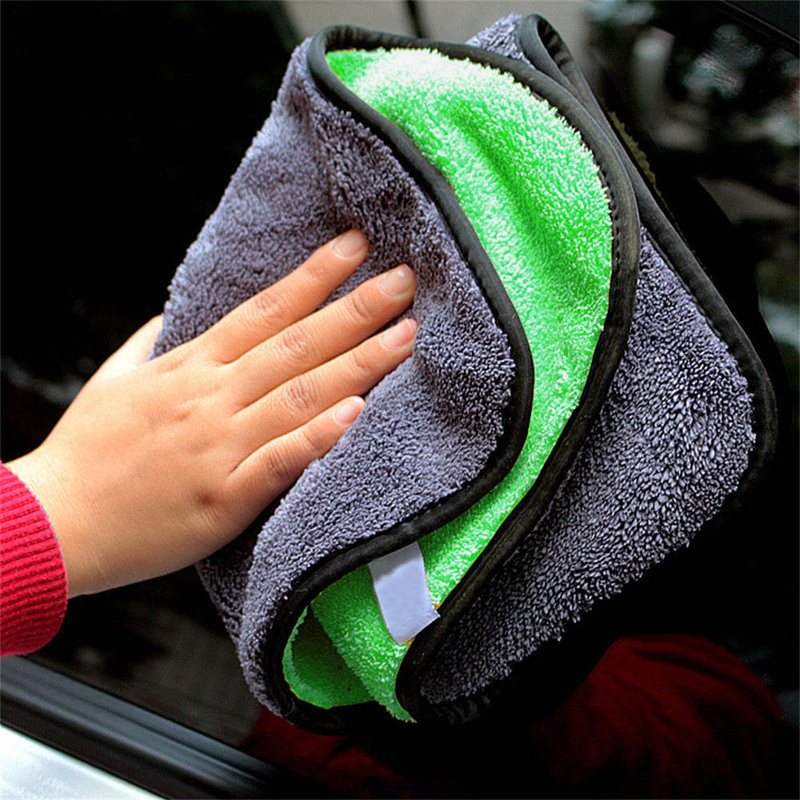 Ścierka z mikrofibry zielona do osuszania 40x30