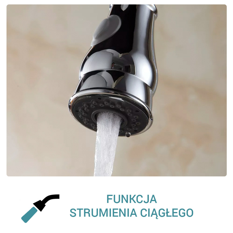 Bateria kuchenna PANAMA z wyciąganym wężem