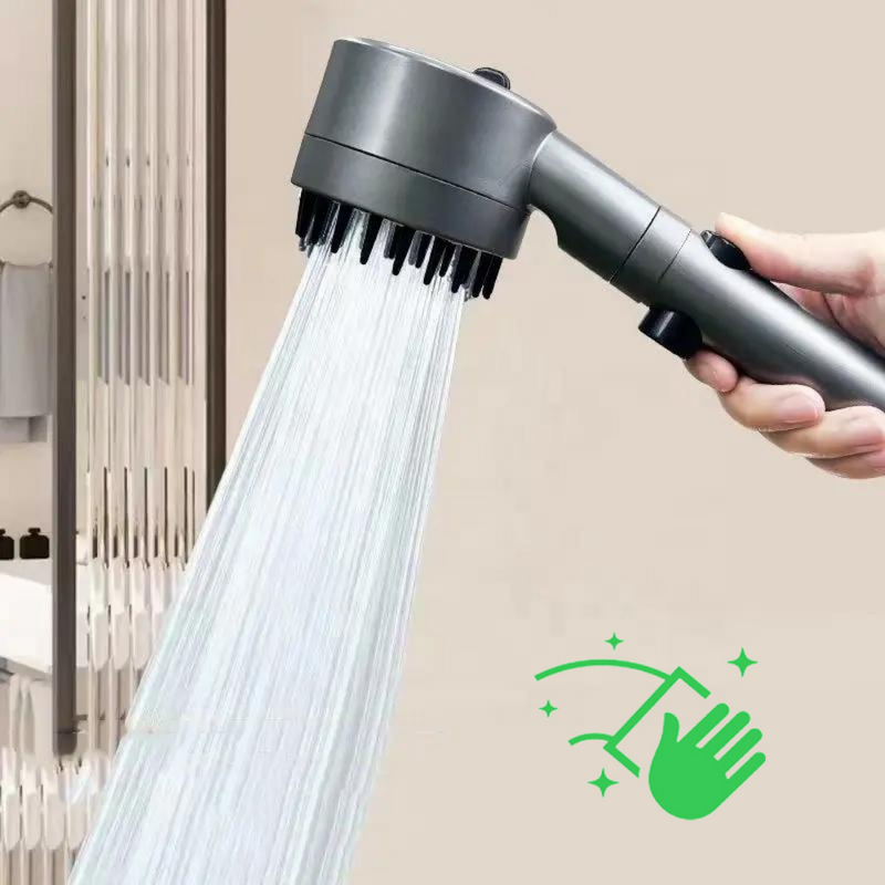 Słuchawka prysznicowa z funkcją masażu 3-funkcyjna filtrująca grafitowa