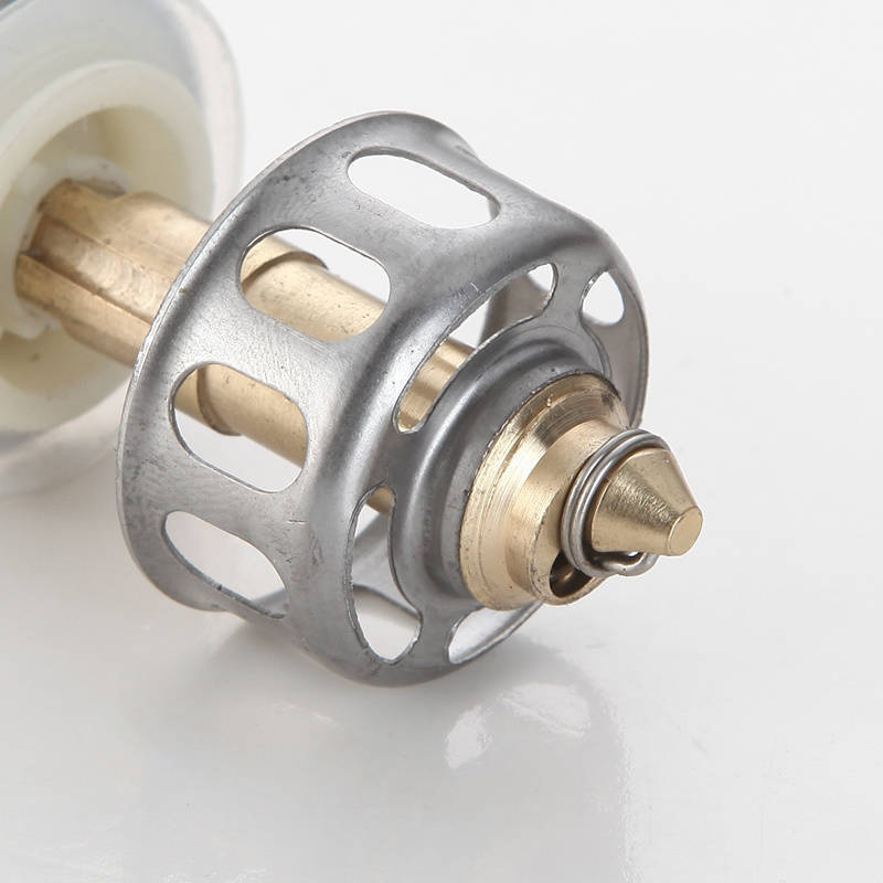 Zestaw syfon umywalkowy + korek do umywalki bez przelewu z sitkiem