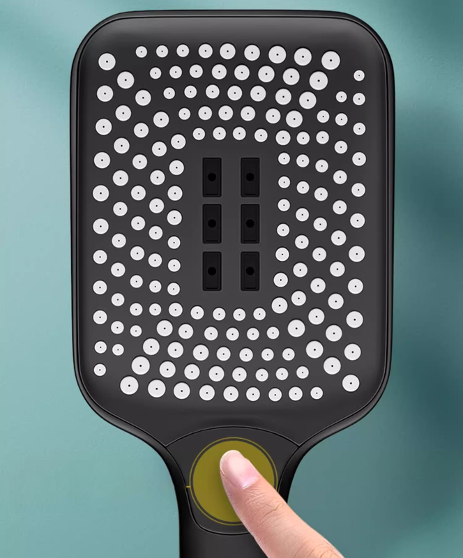 Słuchawka prysznicowa duża 3-funkcyjna MARS czarna