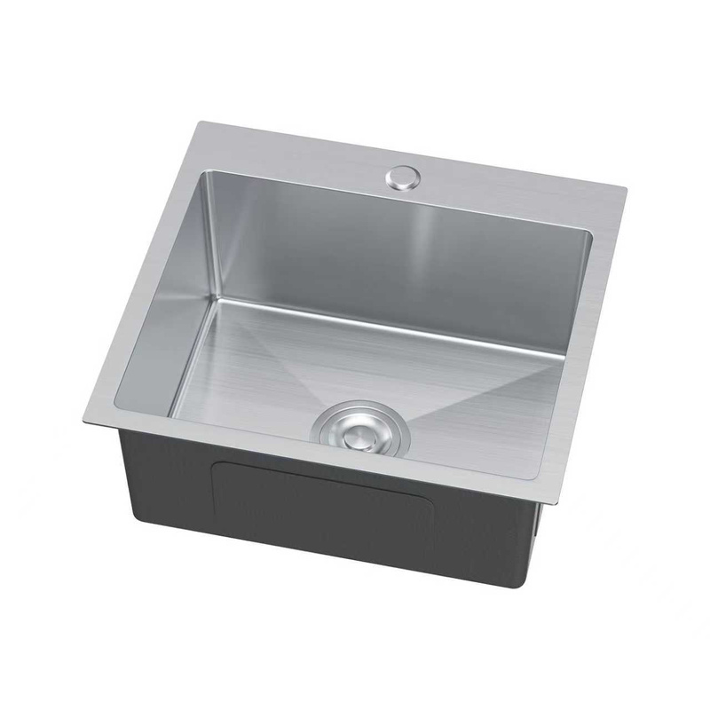 Zlewozmywak stalowy 48x45 inox + syfon GRATIS